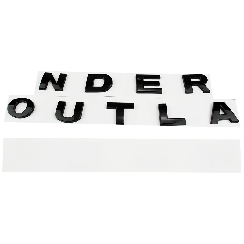 Car ABS Letters Words Logo Decals Sticker For Mitsubishi OUTLANDER 2023 2024 2025 Head Hood Alphabet Emblem Stickers ﻿Parts - view 4