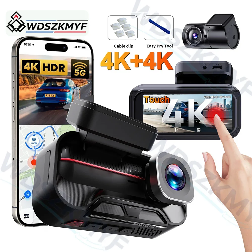 4K+4K Dual Dash Cam with 3.69