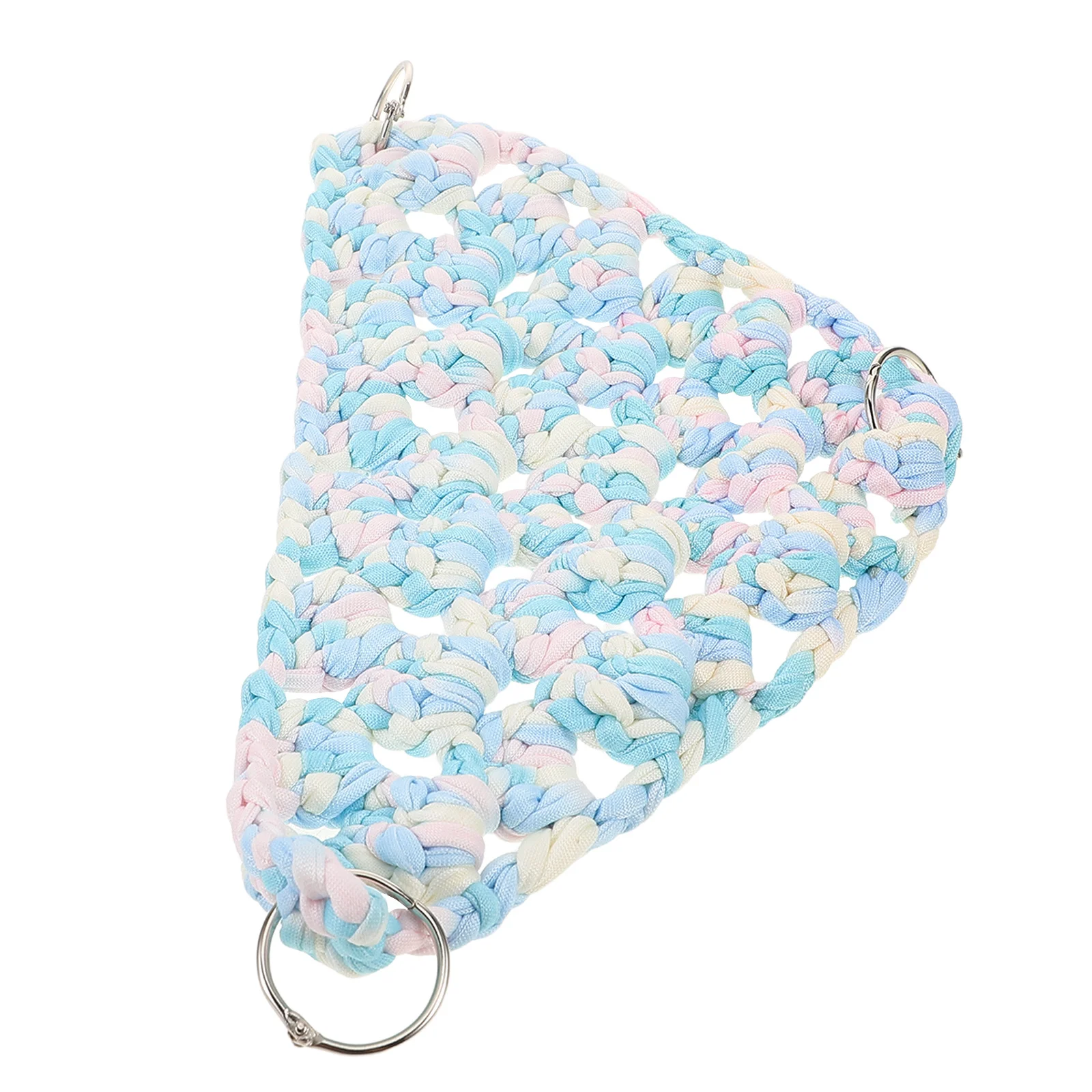 

Parrot Hammock Swing Cotton Rope Net Triangle Bird Nest Hanging Climbing Rope for Parrots Breathable Comfortable Resting