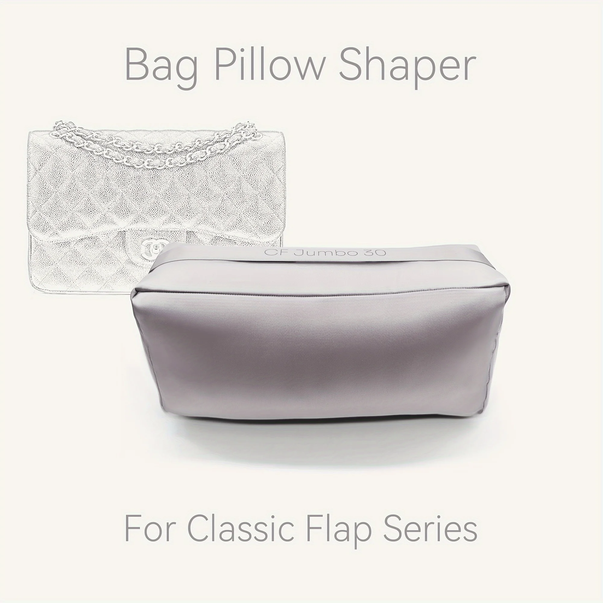 

Fits For Classic Flap Bag Storage Pillow Shaper For CF 2.55 purse Insert Stuffer Pillow Bag Organizer Keep Bag Shape