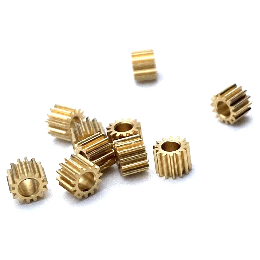 Precision Mechanical Gear 0.25M 9/10/11/12/13/14/15/16/17/18/19/20 Teeth 1/1.5/2/3mm Mini Copper DIY Model Gear