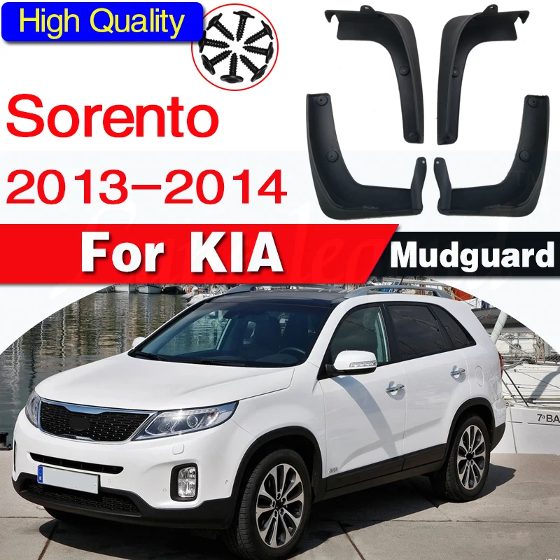 mud-flaps for KIA Sorento 2013 2014 mudguards fenders mud flap guards splash car fender accessories auto styline Front Rear 4pcs