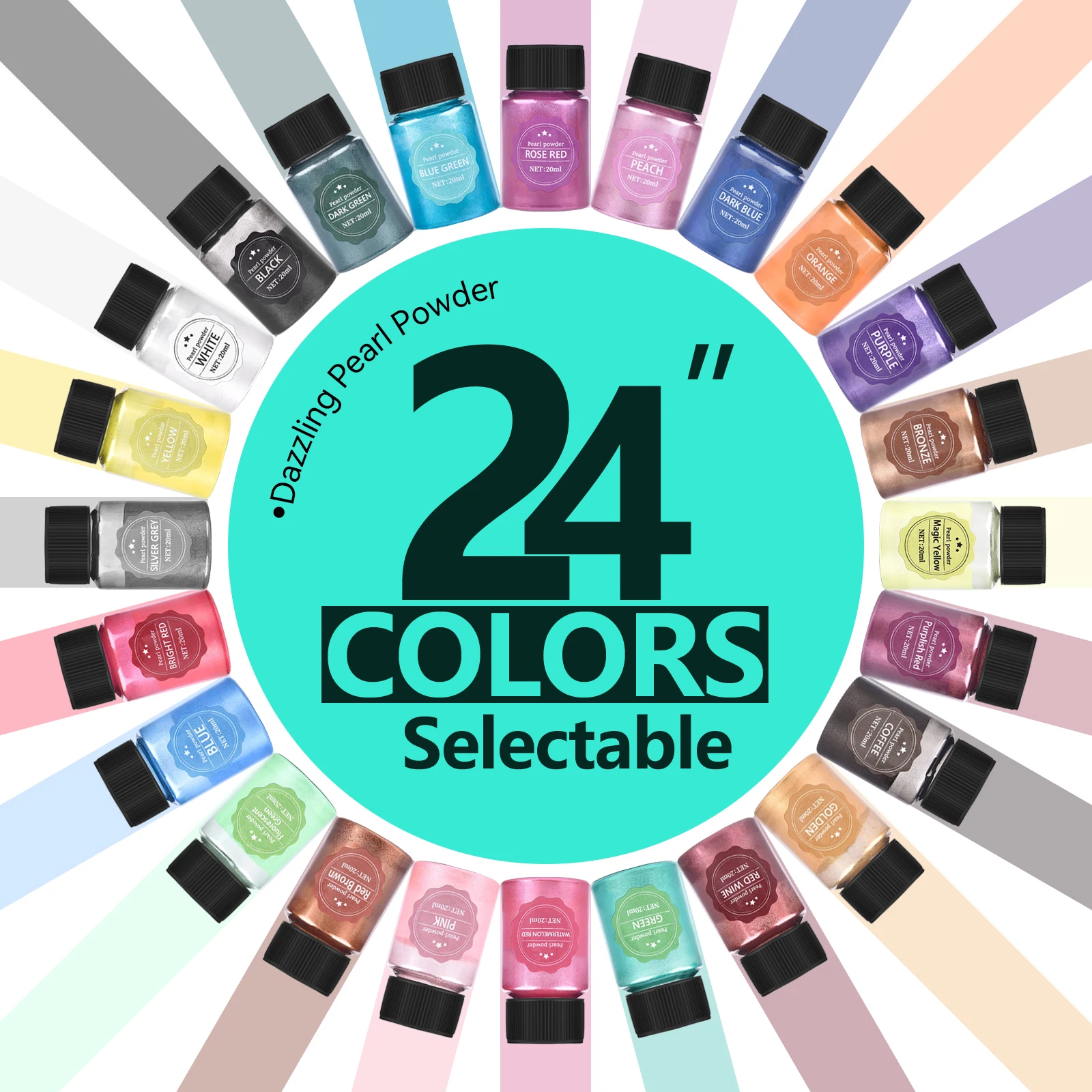 24 colori 10g perlescente mica - Pearl Powder Resin recensione e prezzo