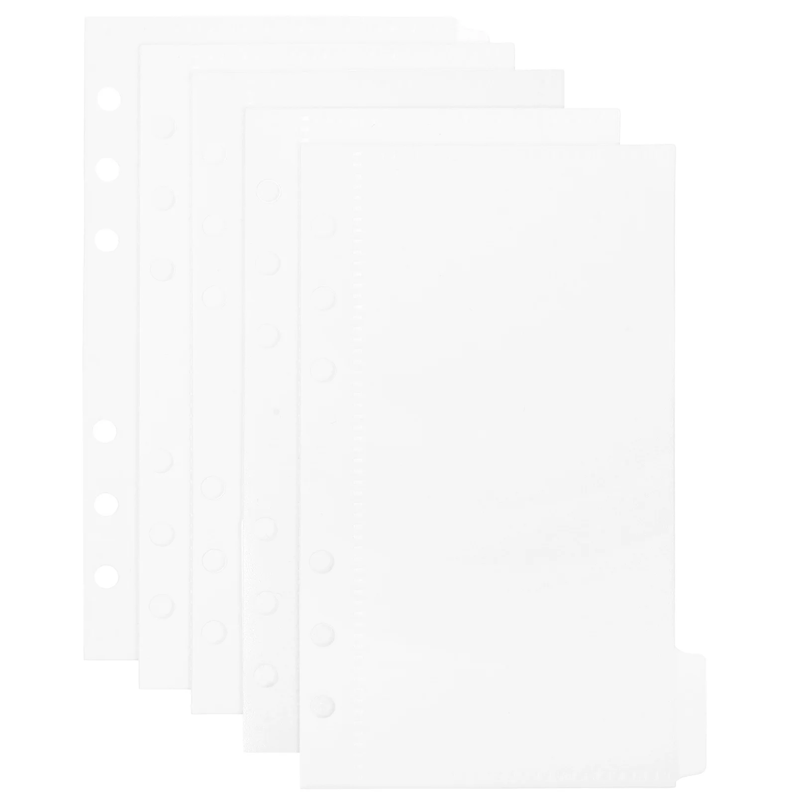

5Pcs Loose Leaf Budget Inserts PP Material Simple Design Budget Binder Insert for Daily Use and Gift Occasions