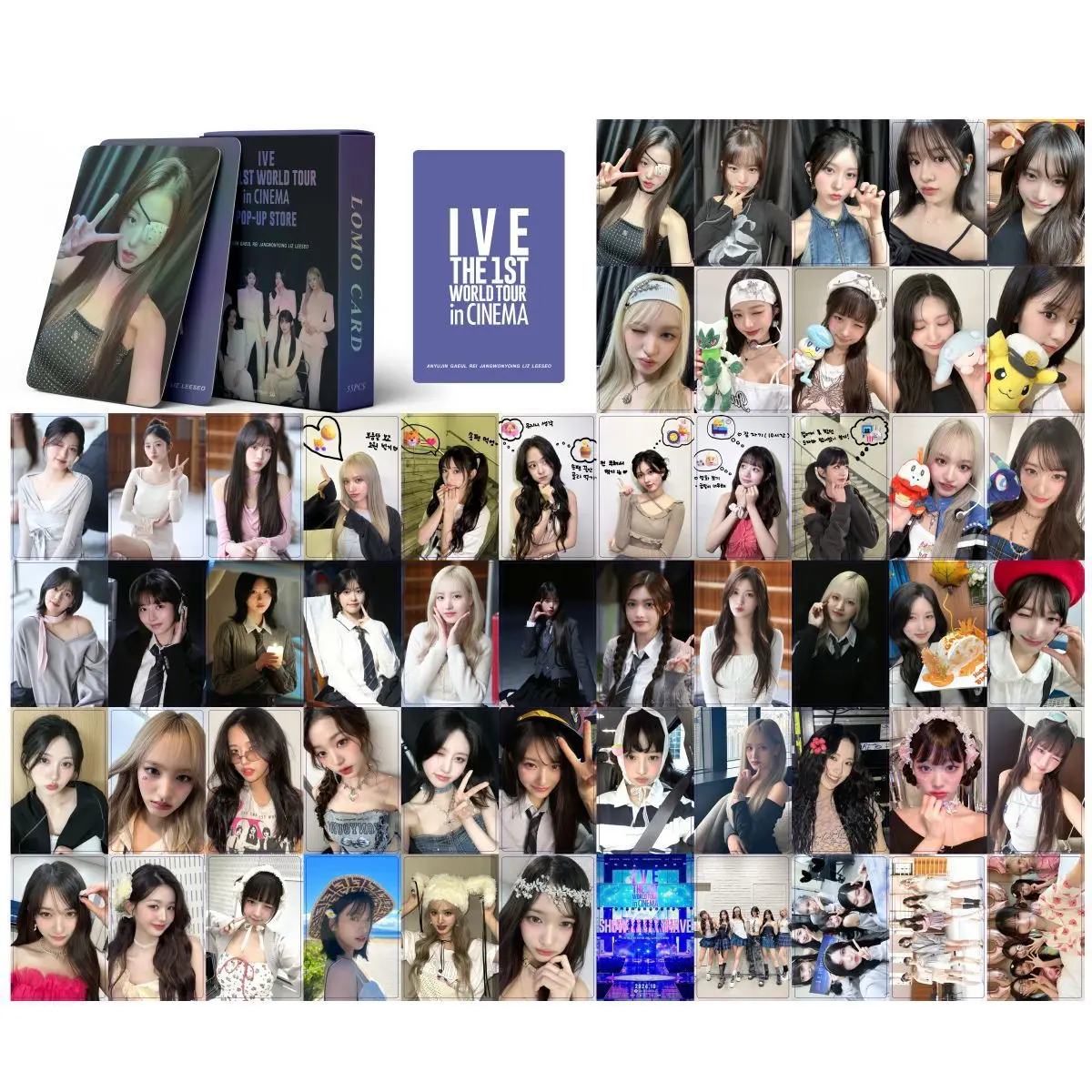 55Pcs/Set Kpop Born Pink 8th Anniversary Lomo Card JISOO JENNIE LISA ROSE Postcards Photocard for Fans Collection Gifts