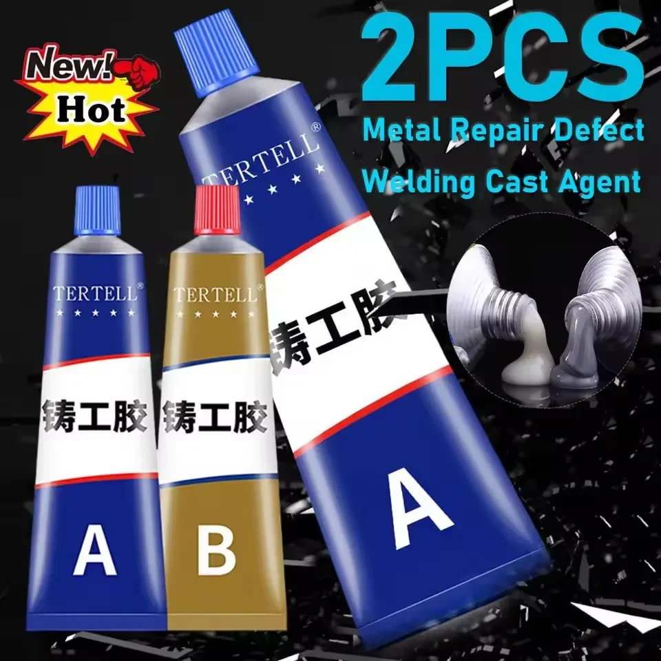 ABGlue Casting Compound Strong Liquid Metal Repair Sealant Construction Welding Automotive Fix Furniture Repair Bonding Adhesive