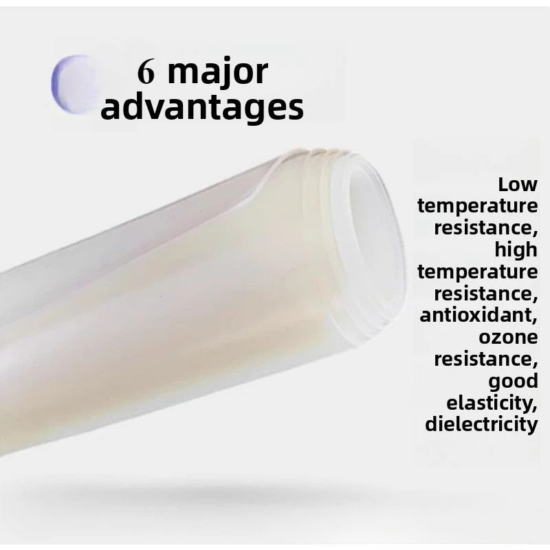 Top Quality Silicone Rubber Sheet Transparent sealing part shockproof 0.1mm/0.2mm/0.3mm/0.5mm/0.8mm 500mm Width 500mm Length