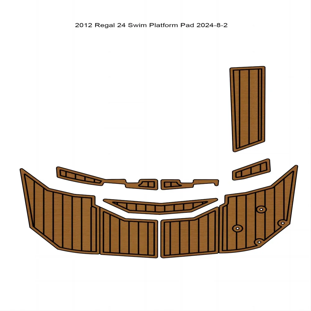 

2012 Re-gal 24 Swim Platform Pad Boat EVA Foam Teak Deck Flooring Mat SeaDek MarineMat Gatorstep Style Self Adhesive