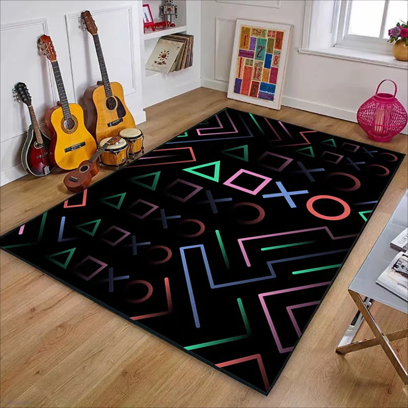 سجادة ألعاب لغرفة الأولاد مع سجادة تصميم وحدة التحكم لغرفة الألعاب، سجادة ديكور غرفة النوم، آلة مضادة للانزلاق