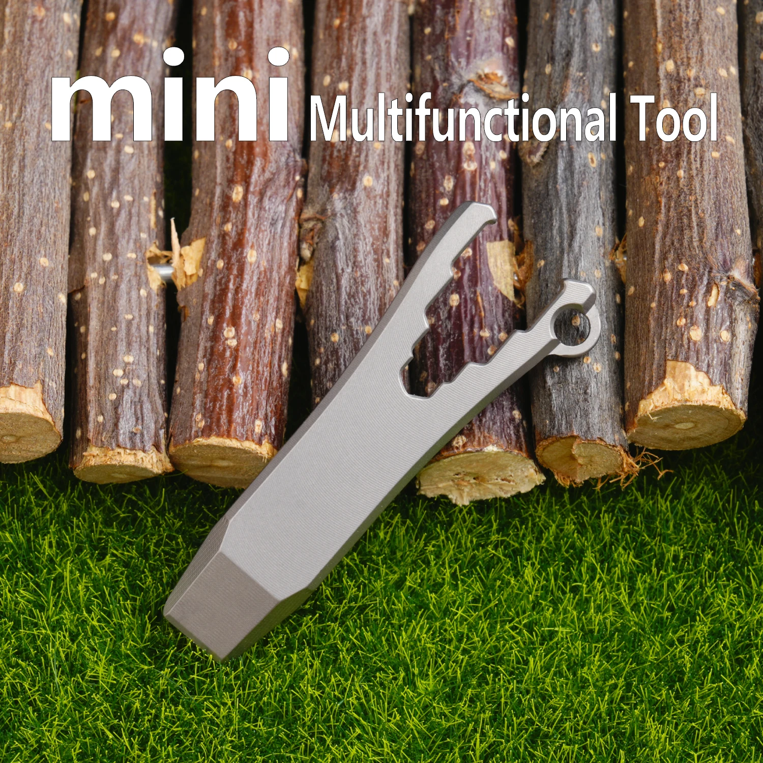 

Titanium alloy EDC pry bar,small multifunctional tool,Outdoor camping pocket tools, Mini Keychain Tool for Everyday Carry