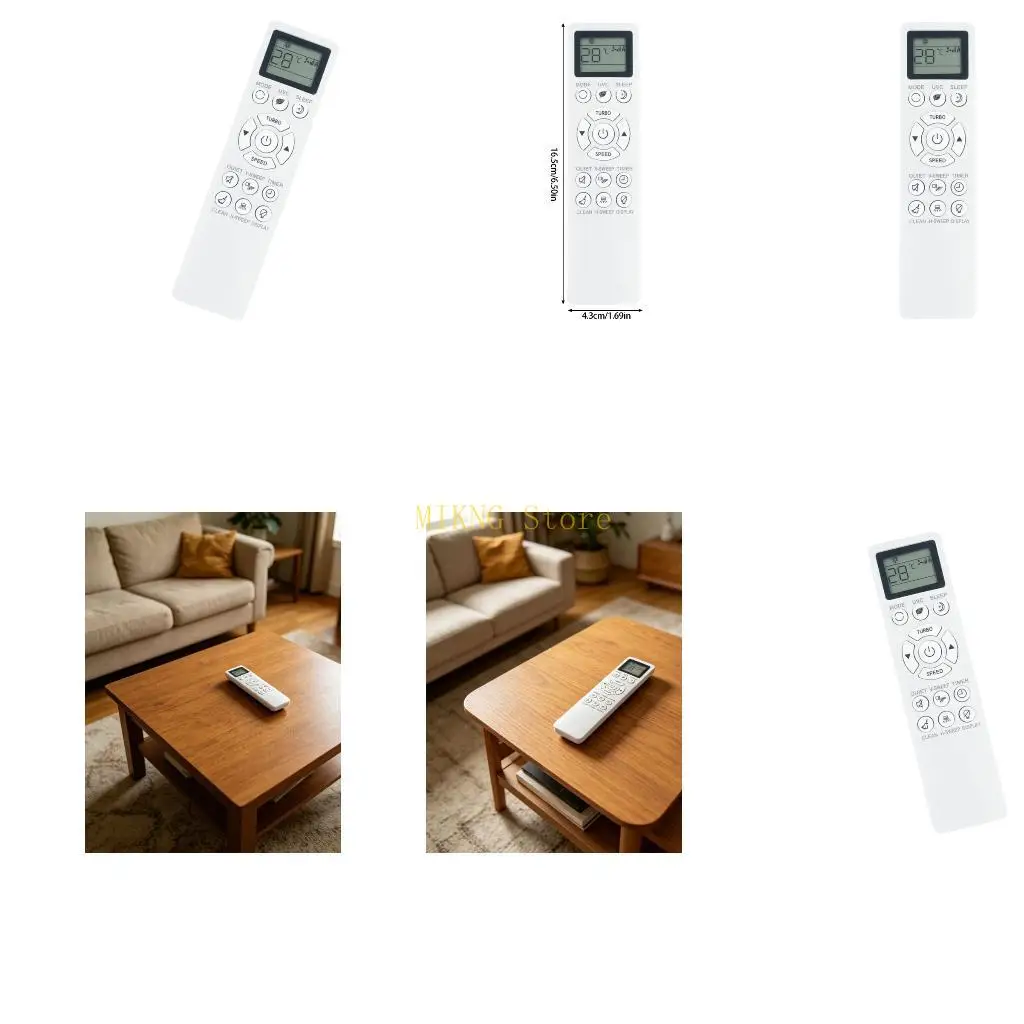 Universal Remote Control for CHANGHONG KKG23A-C1 Air Conditioners With LCD Display and ABS Housing best sale