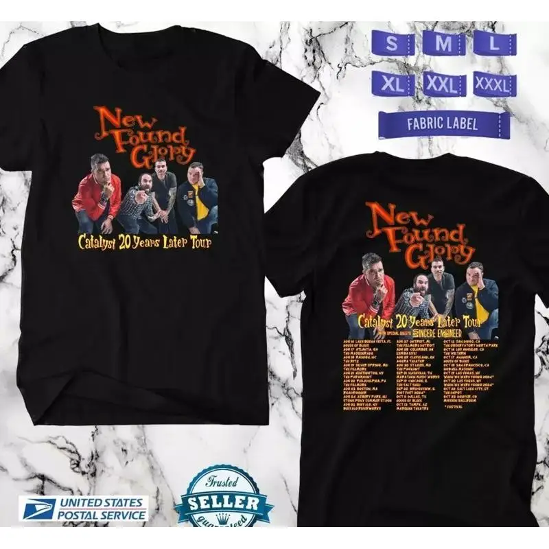 

НОВАЯ футболка FOUND GLORY CATALYST 20 ГОДА LATER TOUR 2024