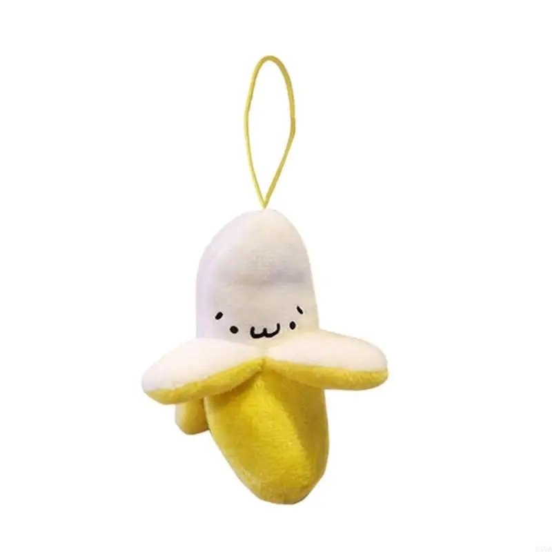 

Soft Banana Peeling Plush Hanging Ornament Bag Pendant Decors For Kids And Teens 547A