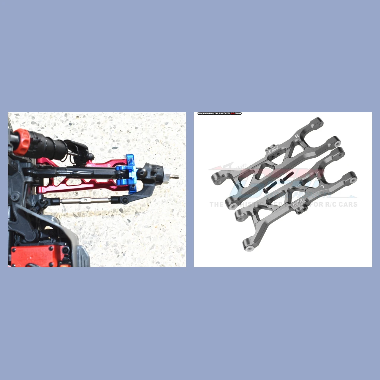 

GPM Aluminum Front Lower Arms For ARRMA 1/10 Kraton 4X4 4S BLX AR330520