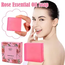 Sabonete Óleo Essencial Natural Rosa, Anti Ferramenta Banho Suave, Rosas Hidratantes, Manteiga no Rosto, Cuidados com a Pele, Suavemente 55g