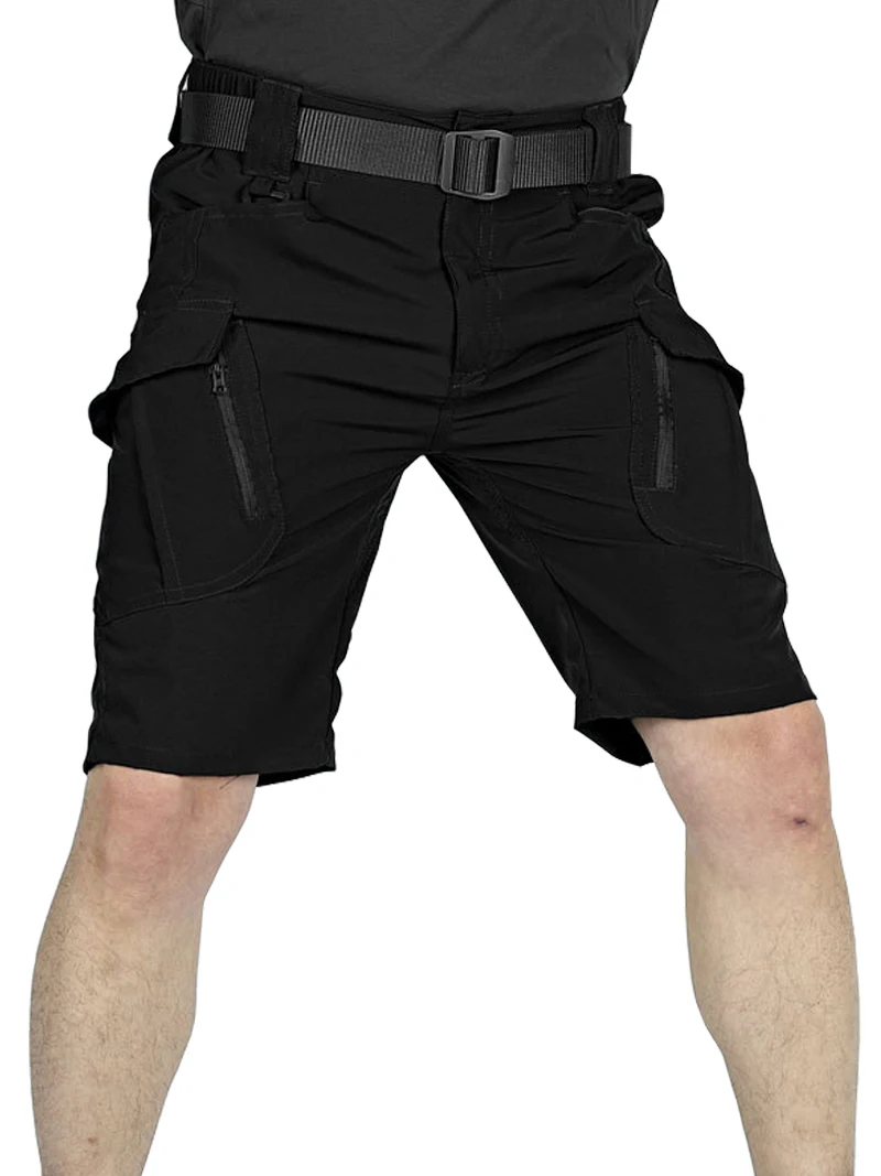الصيف الجيش التكتيكية متعددة جيب البضائع السراويل السراويل الرجال في الهواء الطلق عادية تنفس التجفيف السريع السراويل الخامسة السراويل فضفاضة