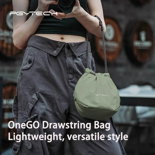 Imagen 2 del producto PGYTECH OneGo-Bolsa con cordón para cámara sin espejo, almacenamiento SLR, bolso de hombro para lente, funda para cámara Fujifilm Canon Sony Nikon