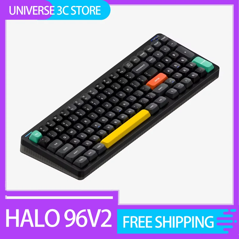 Nuphy Halo96 V2 Mechanical Keyboard Low Profile Wireless Bluetooth 3 Mode Halo 96 Type-C Hot Swap Gasket Office Gaming Keyboards