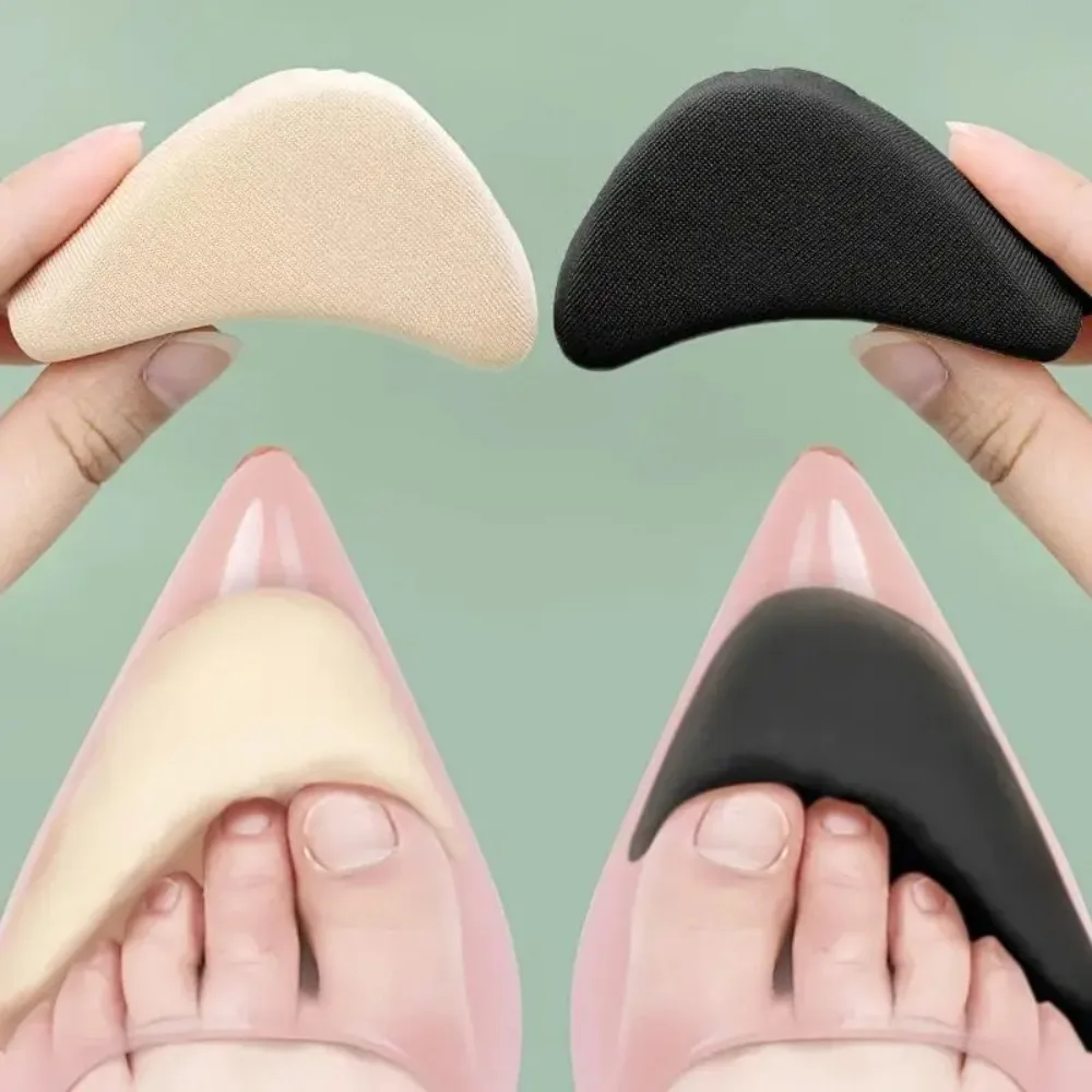 Weiche Zehenpolster für Damen High Heels Schmerzlinderung Einlegesohle Schuh-Polster Zehen-Frontfüller Schwamm Vorfuß-Pad Verstellbare Größen Einlegesohlen