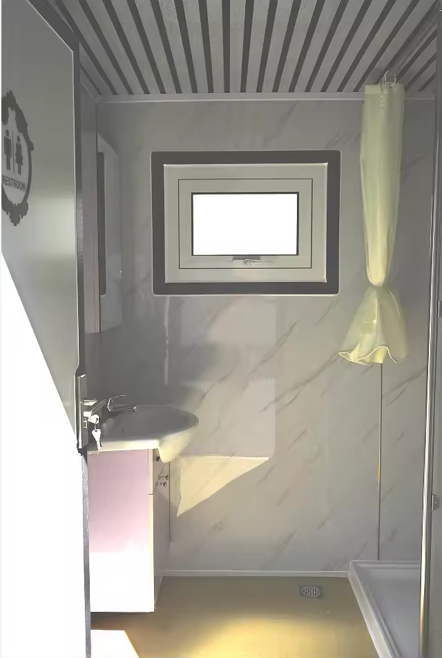 Suihe 7FT Mobile Toilet Prefab Outdoor Mobile Bathroom image