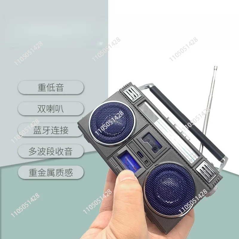Multifunctional Mini Portable Wireless Speaker Metal Bass Speaker