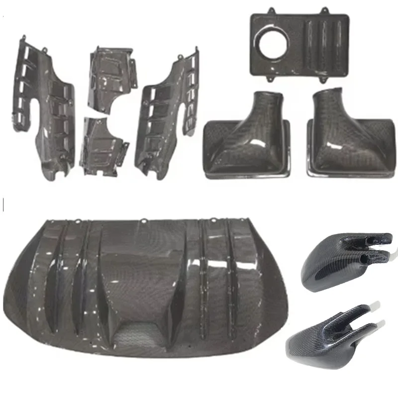 

Панель отсека двигателя из настоящего углеродного волокна/диффузор/крышки боковых зеркал/комплект крышек воздушных коробок для Ferrari F430 Spider Convertible 2005-10