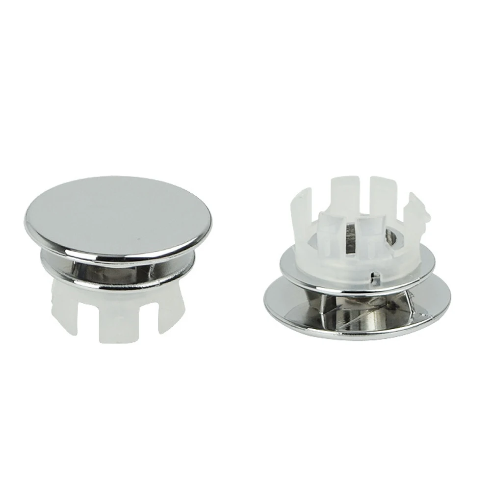 1pcs Bath Sink Round Ring Overflow Spare Cover Plastic Silver Plated Tidy Trim Bathroom Ceramic Basin ceramic pots overflow