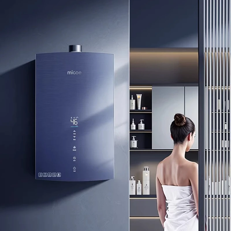 

Газовый водонагреватель MICOE 16L-13L с регулировкой, бытовой, с постоянной температурой, мгновенным нагревом и функцией повышения давления для душа в ванной комнате
