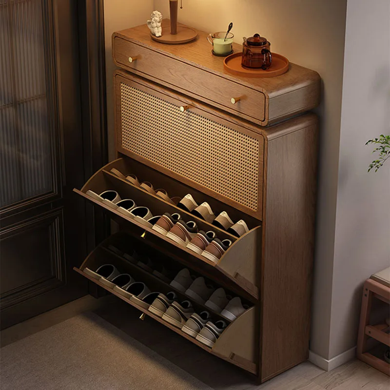 

Designer Modern Shoe Shelf Slippers Vertical Organizer Storage Entrance Hall Shoe Cabinet Display Muebles Entrance Furniture