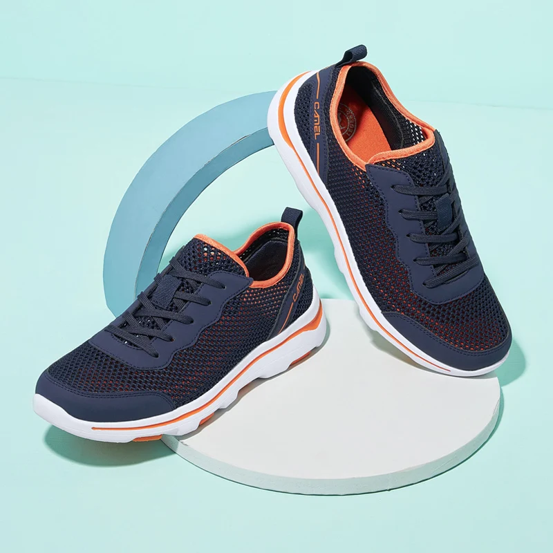 GOLDEN CAMEL Men\'s Shoes Breathable Mesh Casual Walking Shoes Male Sneaker for Men Summer Outdoor Beach Shoes for Men Sandals