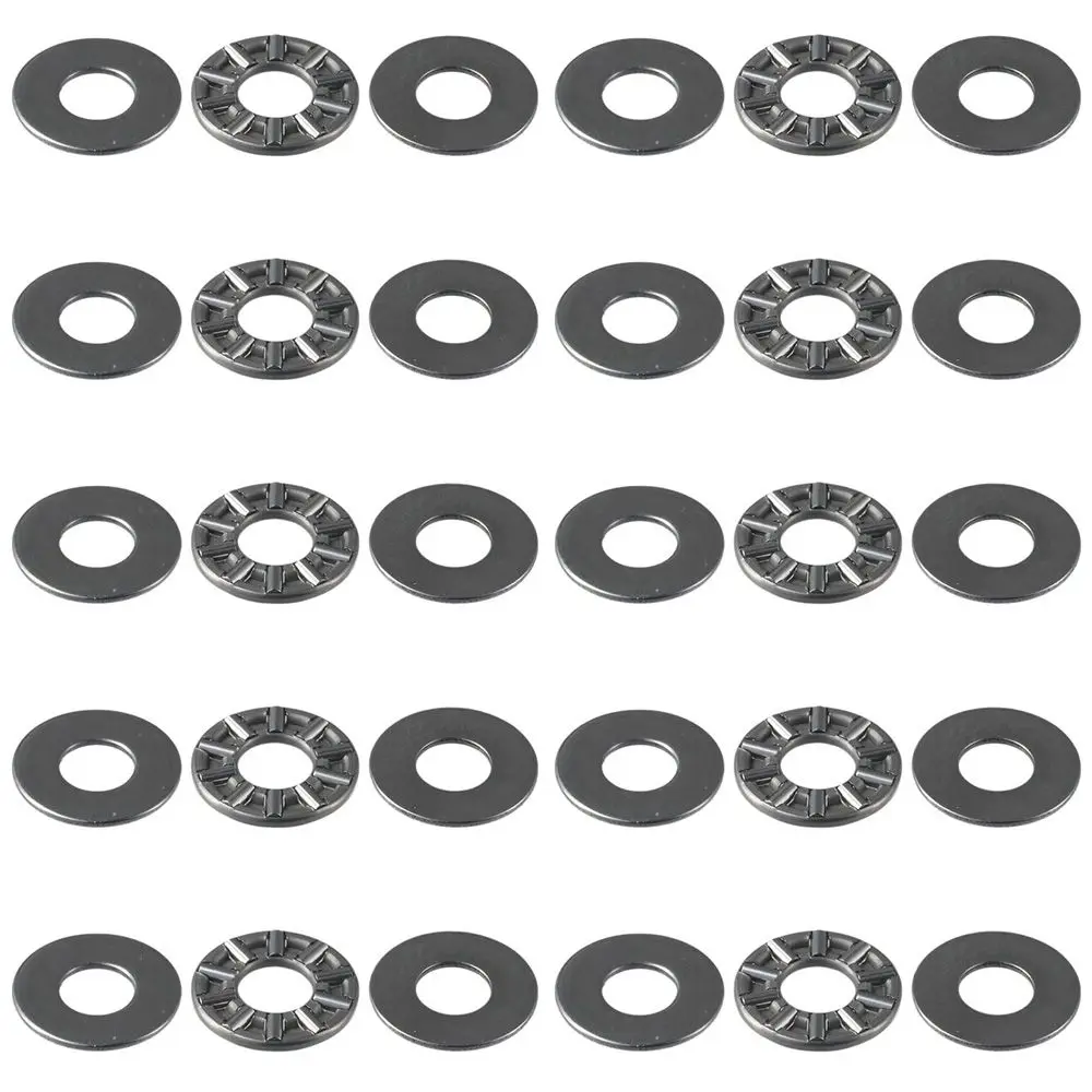 

10 шт., упорные игольчатые роликовые подшипники AXK0819 AXK1226, промышленный подшипник из серебристой легированной стали с шайбами