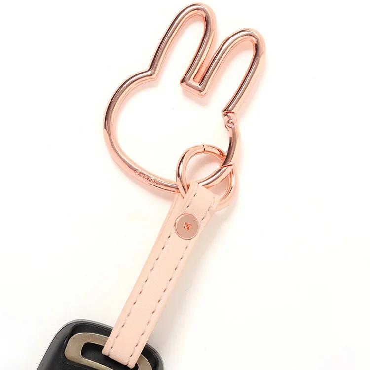 Kawaii الهاتف المحمول سيارة مفتاح قلادة ميفي المفاتيح قلادة لطيف أرنب الربيع مشبك هدية #5