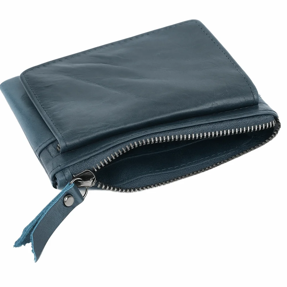 빈티지 솔리드 컬러 천연 가죽 동전 지갑 소형 미니멀리스트 짧은 지갑 다기능 멀티 카드 슬롯 카드 홀더 여성용