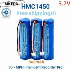 3.7V lithium battery hmc1450 500mah, suitable for 70mah in car dvr dedicated in car recorder, 500mAh