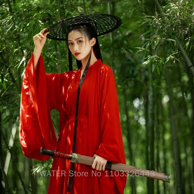 Auf Lager Hanfu Kleider Damen Karneval Cosplay Kostüme Chinesischen Traditionellen Stil Bühne Tanzkleid Antike Fotografie Set Rot