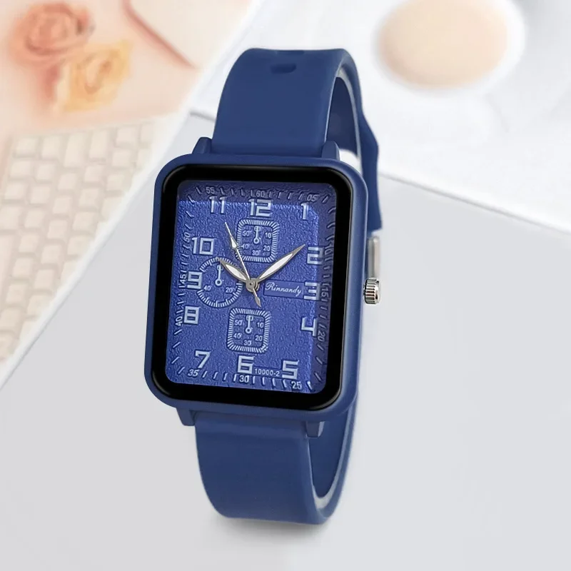 Women\'s Square Watches Minimalist Luxury Ladies Silicone Wristwatches Casual Female Quartz Relojes Para Mujer Dropshipping