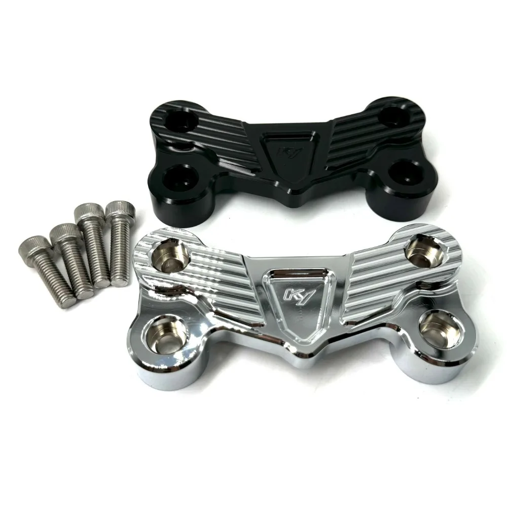 For YAMAHA FZ8 2011-2012 Motorcycle Handlebar Clamp Cover Handle Bar Top Clamping Cap Drag Clip