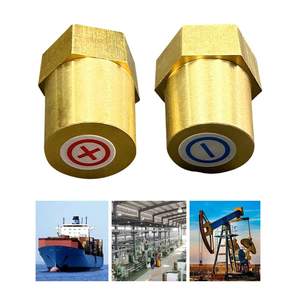 2PCS Rust Resistant Brass Battery Terminals with Stable Internal Thread Structure for Consistent Electrical Conductivity
