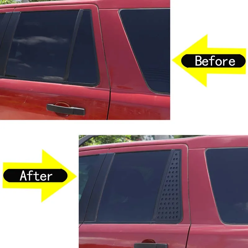 For 2007-2015 Land Rover Freelander 2 Aluminum Alloy Car Styling Car Rear Window Glass Guard Plate Stickers Car Exterior Parts