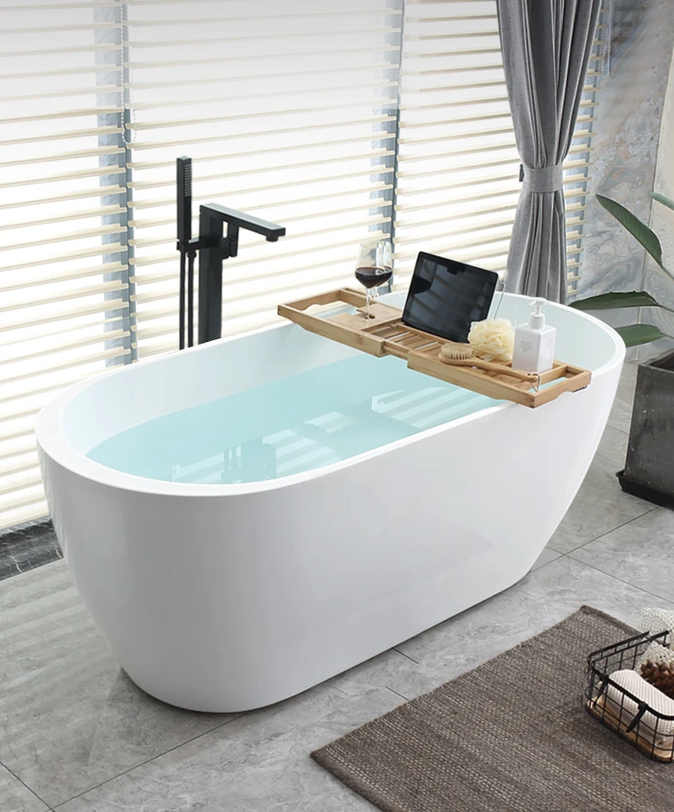 

Luxury and minimalist independent bathtub, industrial style insulated bathtub with a small unit size of 1.5-1.7 meters