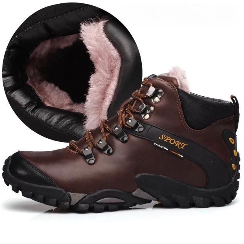 Hiking Shoes Men's Waterproof Hunting Boots Tactical Desert Combat Ankle Trekking Boots Male Women Warm Leather Sneakers