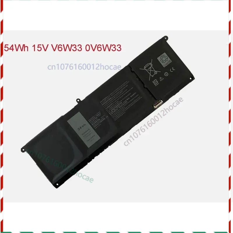 

New 54Wh 15V battery V6W33 for Dell Inspiron 5310 5320 5510 5515 P145G P106F Fast ship