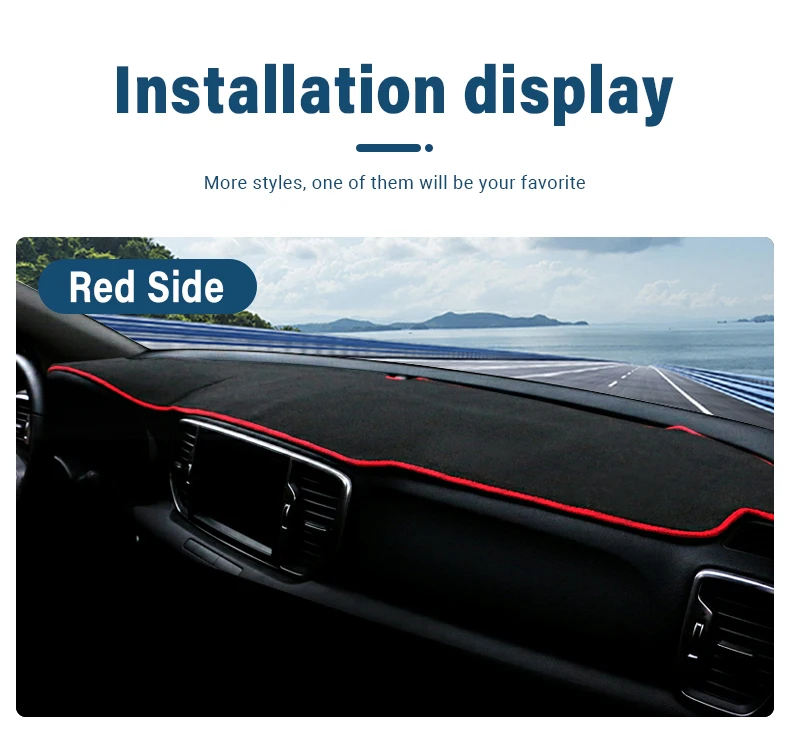 Für Kia Sportage 4 2016 2017 2018 2019 2020 2021 Auto Dashboard Sonnenschutz Matte Instrument Schreibtisch Nicht-slip Abdeckung Zubehör – Detail 12