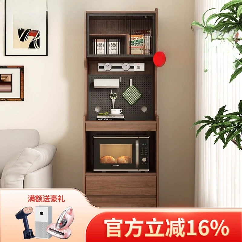 

Medieval style dining side cabinet integrated storage high cabinet against the wall living room storage cabinet kitchen narrow s