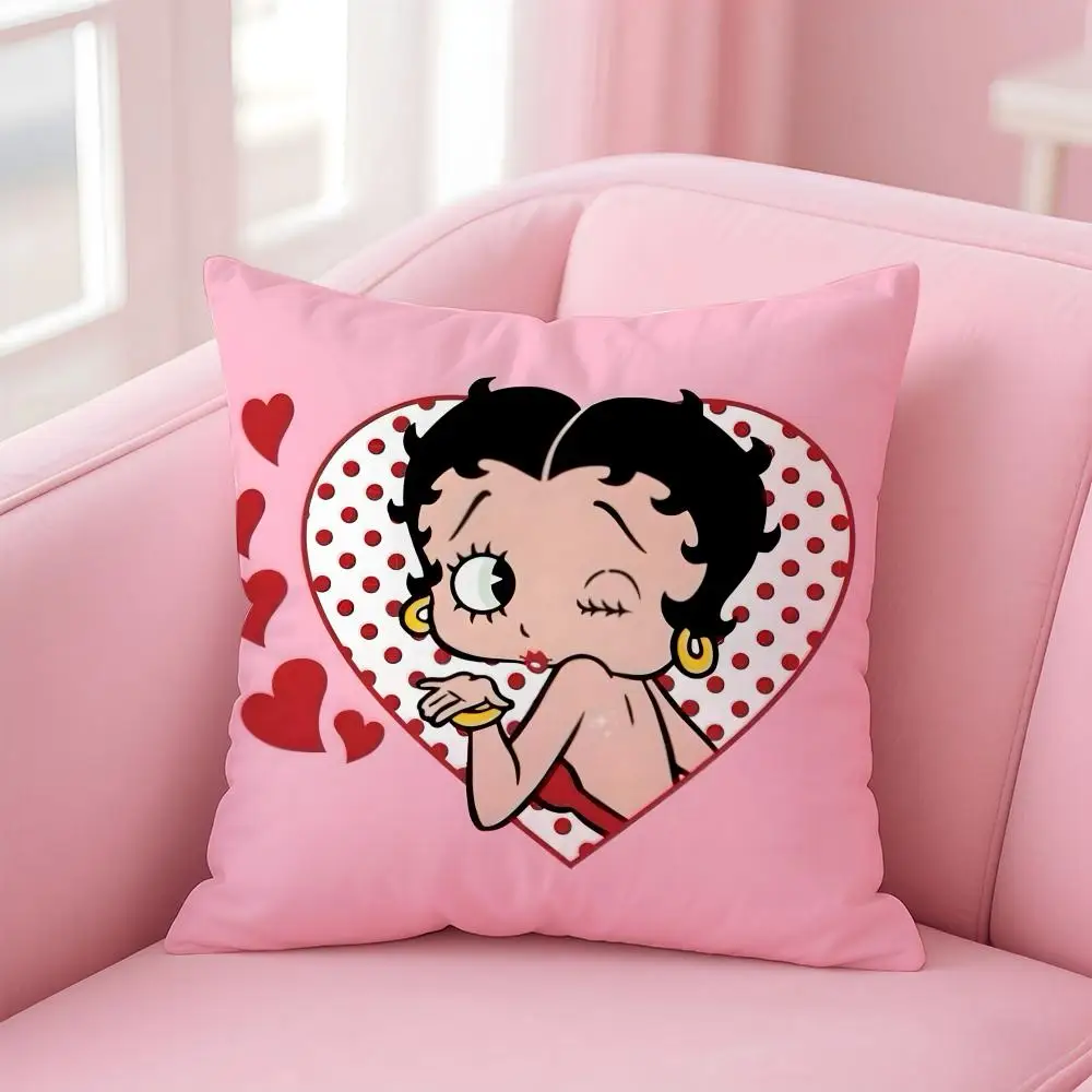 Anime B-Betty BoopS Kissenbezug, bequemer wendbarer Kissenbezug, ideal für Auto, Sofa, Schlafzimmer und darüber hinaus – Detail 8