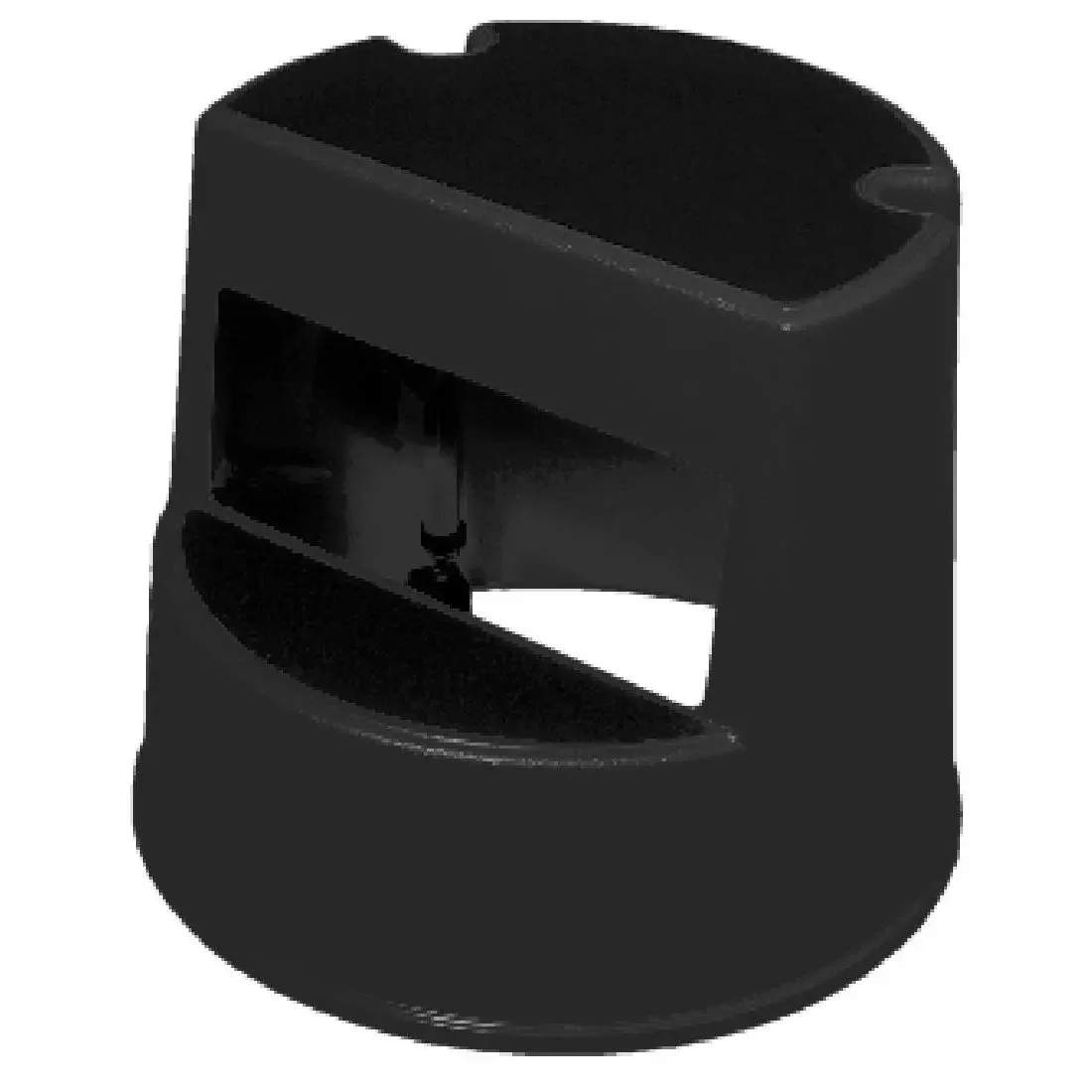 Productos Taburete móvil de plástico resistente, 16 pulgadas, negro, resistente para apoyar adultos y niños, capacidad para hasta 350 libras, con Whe