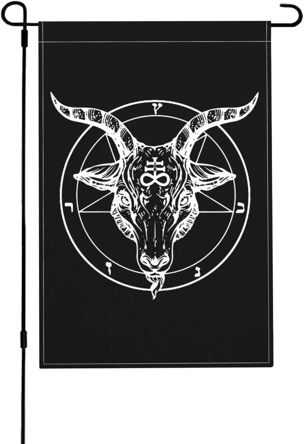 Baphomet Satanist Goat Ram Flag 12x18in Garden Flags Vivid Banner Home Porch Room Yard Holiday Decor