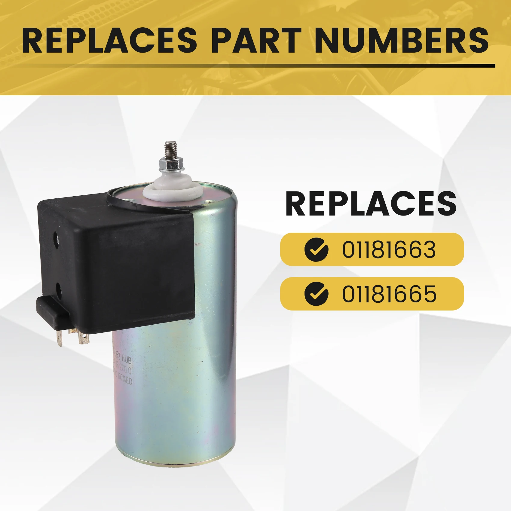 

01181663 12V Fuel Shutoff Solenoid For Deutz F4L913 BF6L913 BF4L913 BF4L913 Diesel Engine 01181665