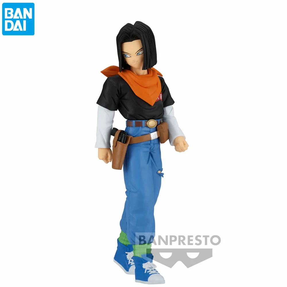 

BANDAI Anime DRAGON BALL Z SOLID EDGE WORKS ANDROID 17 Pvc Action Figures BANPRESTO Figurine Toys