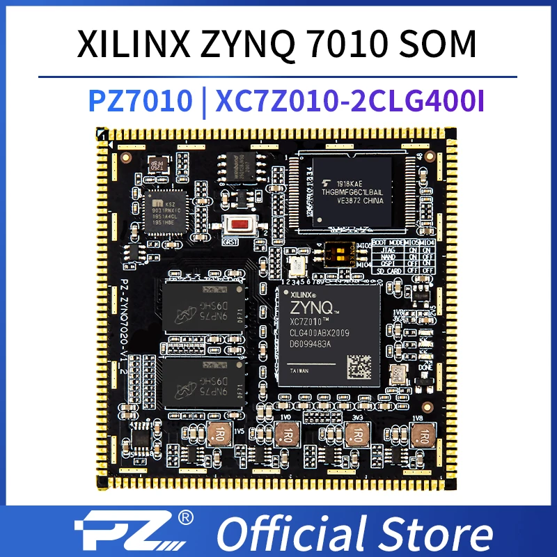 

Puzhi 7010 SOM Xilinx Zynq-7000 SoC XC7Z010 FPGA Core Board Industrial Grade System on Module Stamp Hole ZYNQ 7000